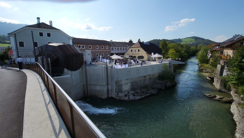 Viewing platform at the Scheibbs Ceramics Museum / Brandstatt hydroelectric power station / Heuberg Bridge, © Stadtgemeinde Scheibbs Viewing platform at the Scheibbs Ceramics Museum / Brandstatt hydroelectric power station / Heuberg Bridge, © Stadtgemeinde Scheibbs