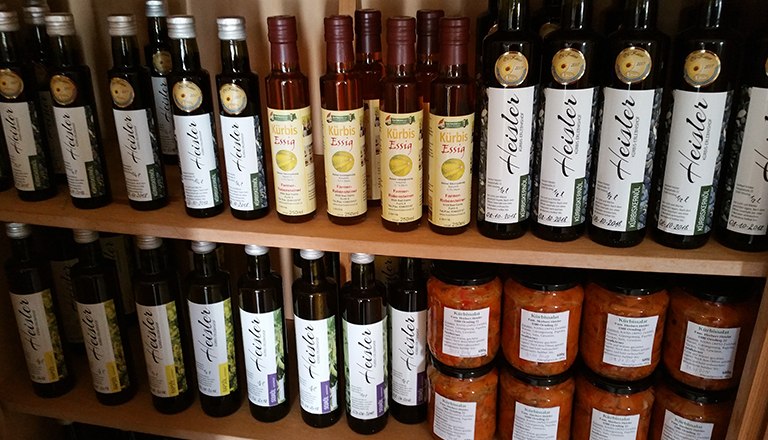 Pumpkin products from Kürbishof Heisler in Ornding, © Familie Heisler Pumpkin products from Kürbishof Heisler in Ornding, © Familie Heisler