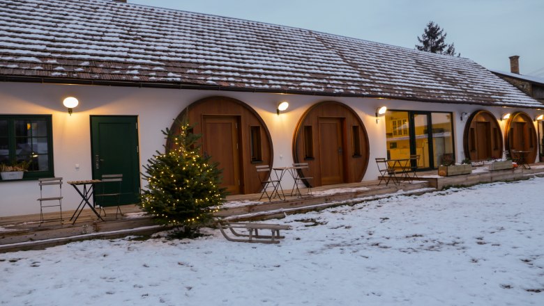 Vinárstvo - Winzerhof Küssler v zime, © Winzerhof Küssler Vinárstvo - Winzerhof Küssler v zime, © Winzerhof Küssler