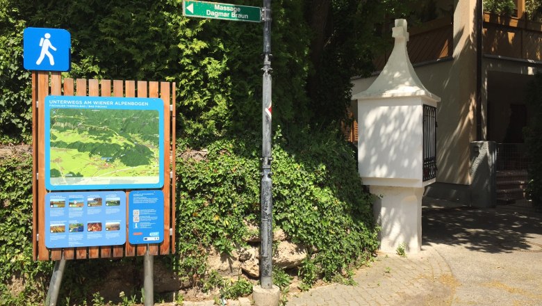 Hiking starting point Bad Fischau, © Wiener Alpen Hiking starting point Bad Fischau, © Wiener Alpen