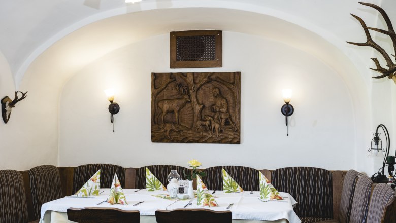 Game in the kitchen and dining room, © Niederösterreich Werbung/David Schreiber Game in the kitchen and dining room, © Niederösterreich Werbung/David Schreiber