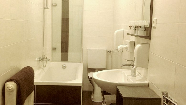 Bathroom guests, © GasthausSchmidtmayer Bathroom guests, © GasthausSchmidtmayer