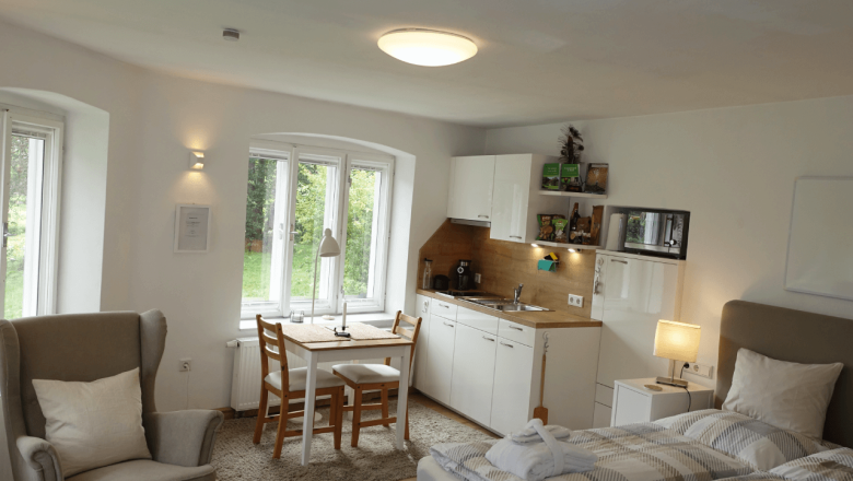 Green meadow guest mini bungalow in Bad Großpertholz, © Edermühle Green meadow guest mini bungalow in Bad Großpertholz, © Edermühle