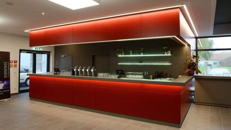 Ybbsfeldhalle bar area, © Roland Schuller Ybbsfeldhalle bar area, © Roland Schuller