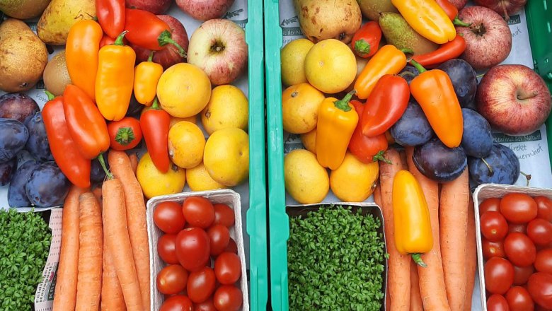 Fruit and vegetables in Gerda's organic store, © Bergkirchner-Schöberl Fruit and vegetables in Gerda's organic store, © Bergkirchner-Schöberl