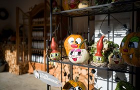 Decorated pumpkins Kürbiserlebnishof Heisler, © Robert Herbst Decorated pumpkins Kürbiserlebnishof Heisler, © Robert Herbst