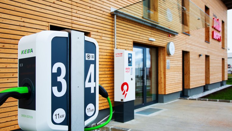 Charging station, © Avia Motel Zwettl Charging station, © Avia Motel Zwettl