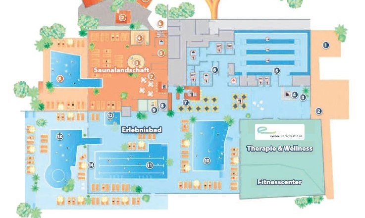 General plan, © Ybbstaler Solebad General plan, © Ybbstaler Solebad