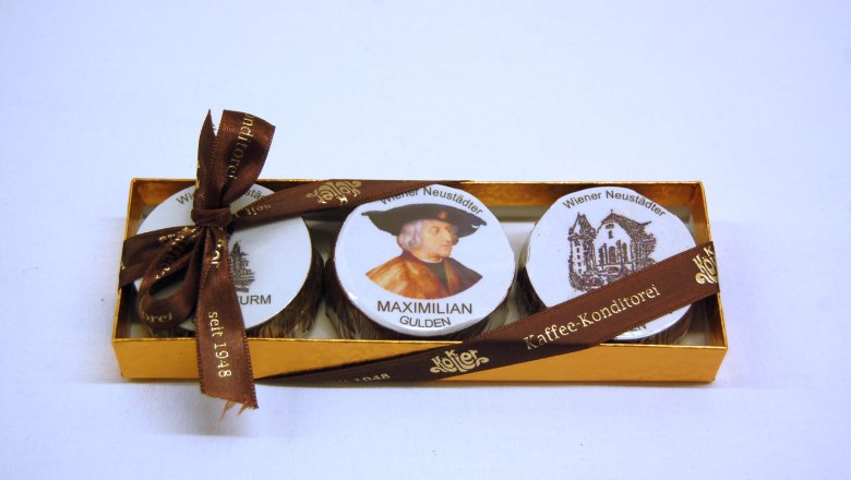 Maximilian-Gulden v Wiener Neustadt, © Konditorei Köller Maximilian-Gulden v Wiener Neustadt, © Konditorei Köller