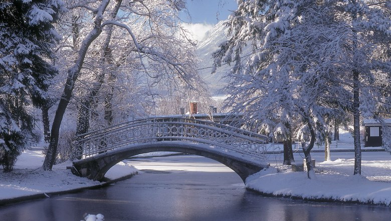 Lenaubrücke bridge in the spa gardens, © Marktgemeinde Reichenau Lenaubrücke bridge in the spa gardens, © Marktgemeinde Reichenau
