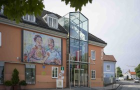 Outdoor gallery Oskar Kokoschka House, © Robert Herbst Outdoor gallery Oskar Kokoschka House, © Robert Herbst