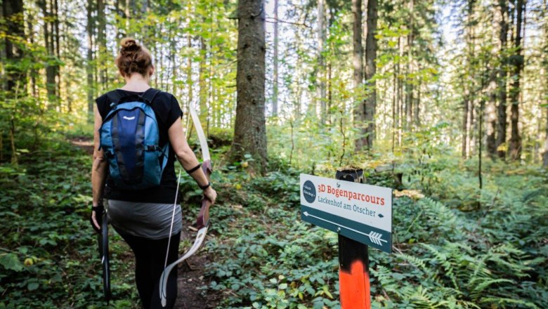 The two course routes are well signposted, © Ludwig Fahrnberger The two course routes are well signposted, © Ludwig Fahrnberger