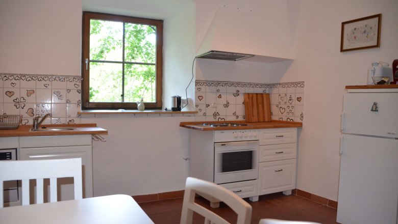 Vacation apartment Rossarium kitchen, © Renaissanceschloss Greillenstein Vacation apartment Rossarium kitchen, © Renaissanceschloss Greillenstein