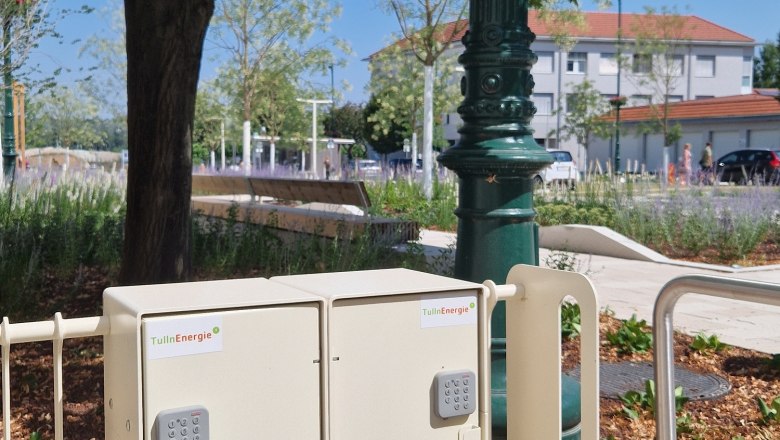 E-bike charging stations, © TI K.Kancer E-bike charging stations, © TI K.Kancer