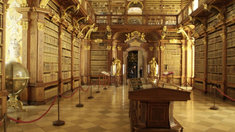 Library in Melk Abbey, © Steve Haider Library in Melk Abbey, © Steve Haider
