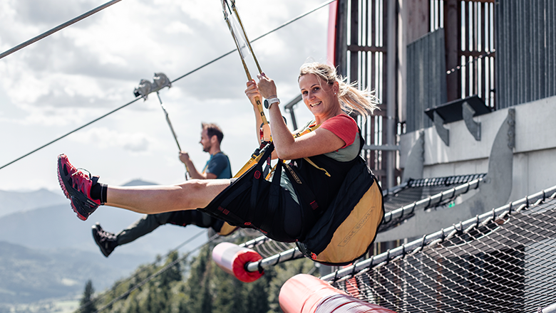 Zipline flight in Annaberg, &copy; Jolly Schwarz