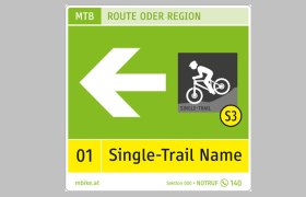 Trate typu single-trail, označenie
