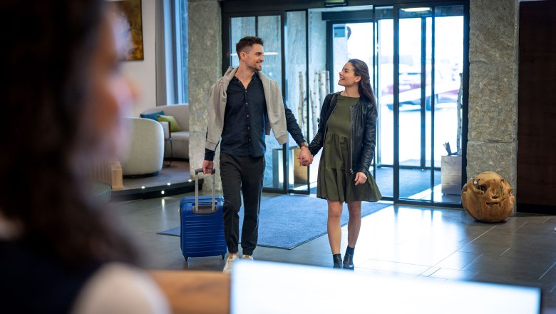 Arrival at the Sole Felsen Hotel, © Sole Felsen Welt, Peter Beier