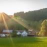 Courtyard view from the edge of the forest, &copy; Einkehrhof Poggau