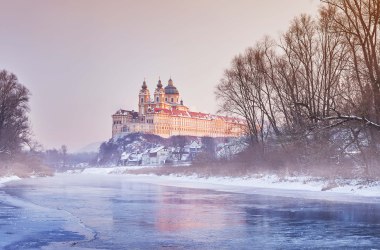 Kláštor Melk v zime, © Michael Liebert