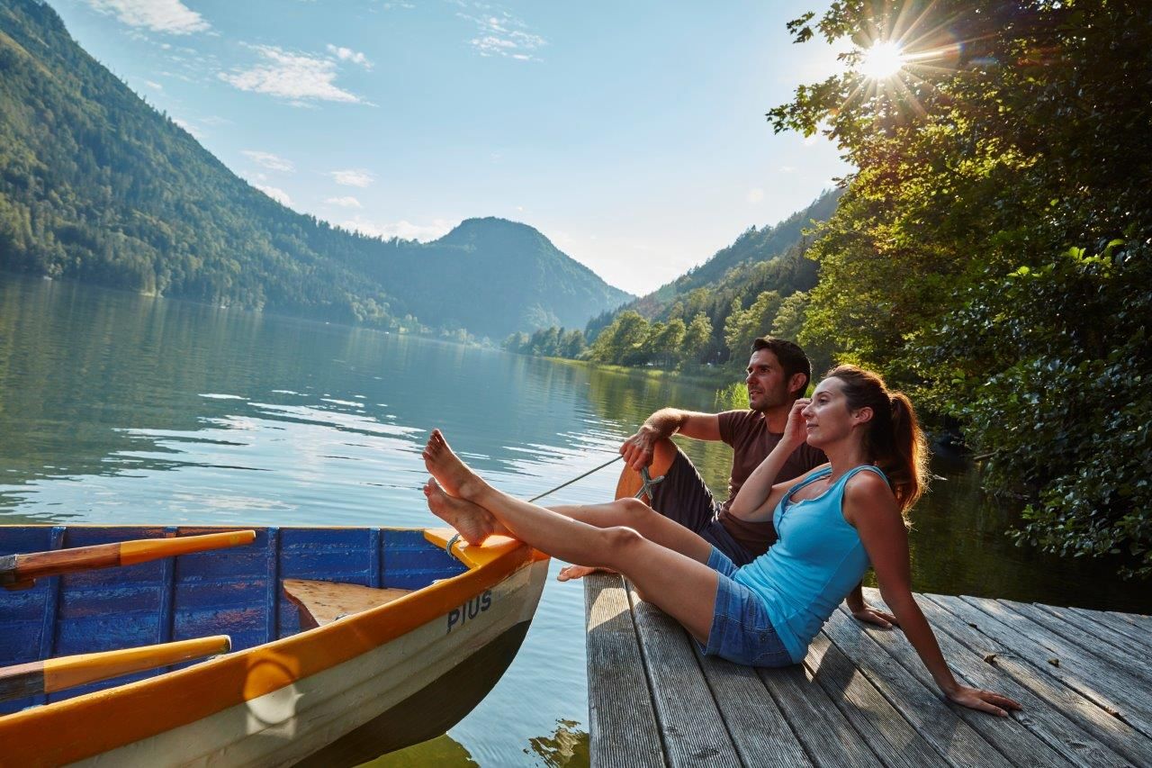 Člnkovanie na jazere Lunzer See 