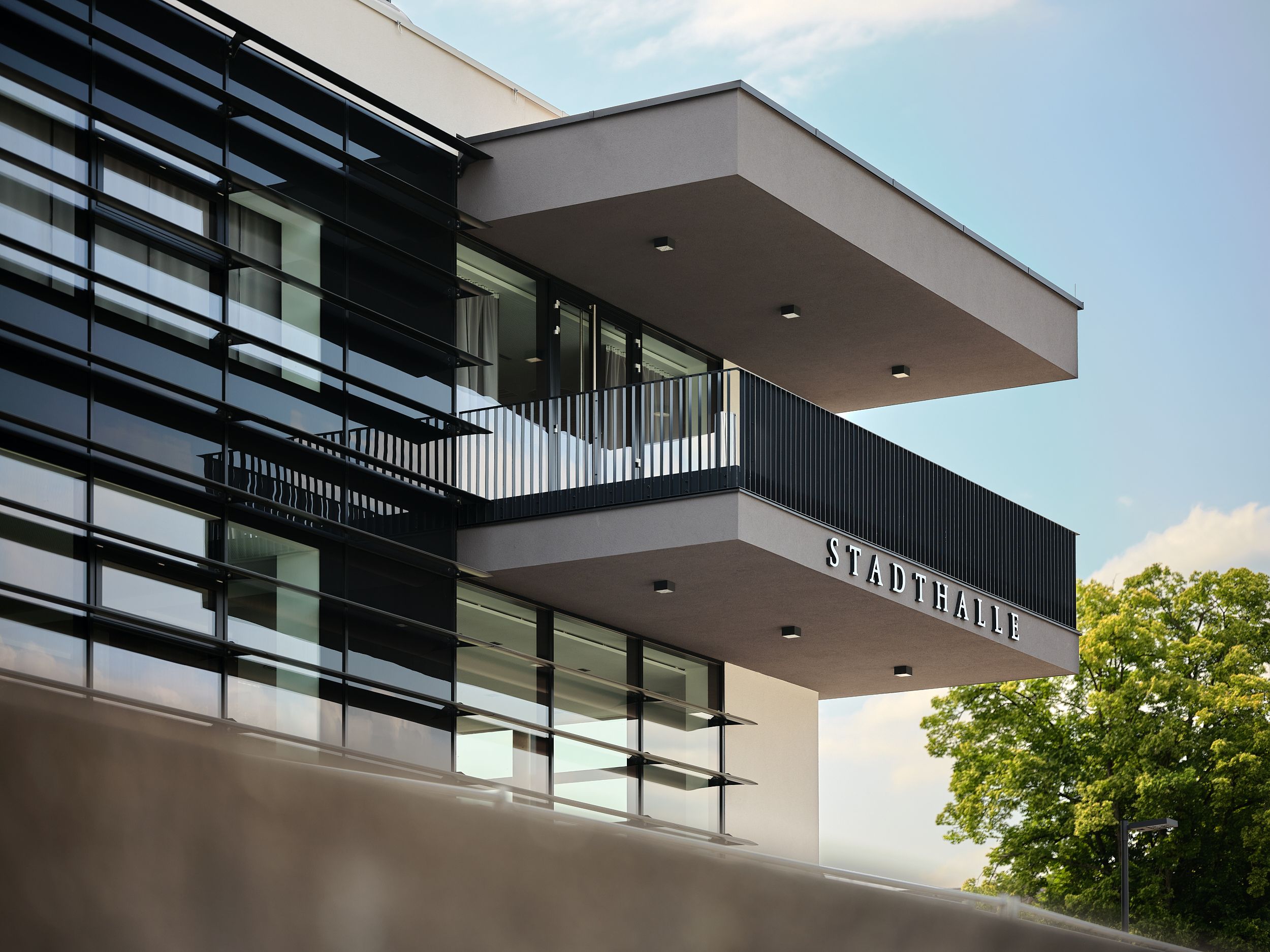 Stadthalle Ybbs pohľad zvonku