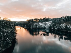 Winter, Stausee, &copy; Waldviertel Tourismus, sommertage.com