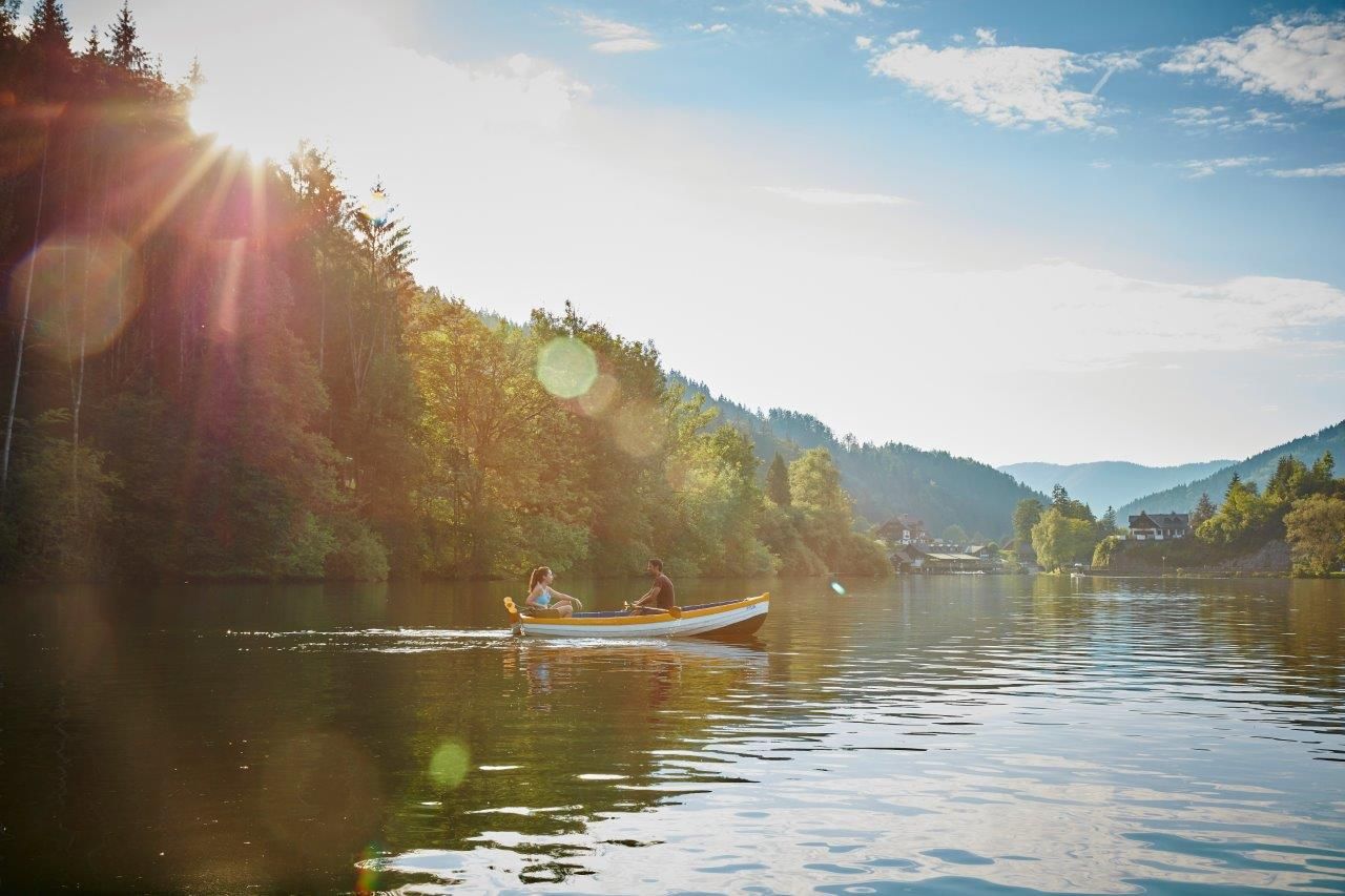 Člnkovanie na jazere Lunzer See 