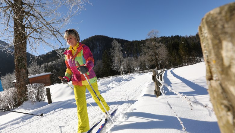 Cross-country skiing on the Seeauloipe Lunz, © Tourismusverein Lunz am See