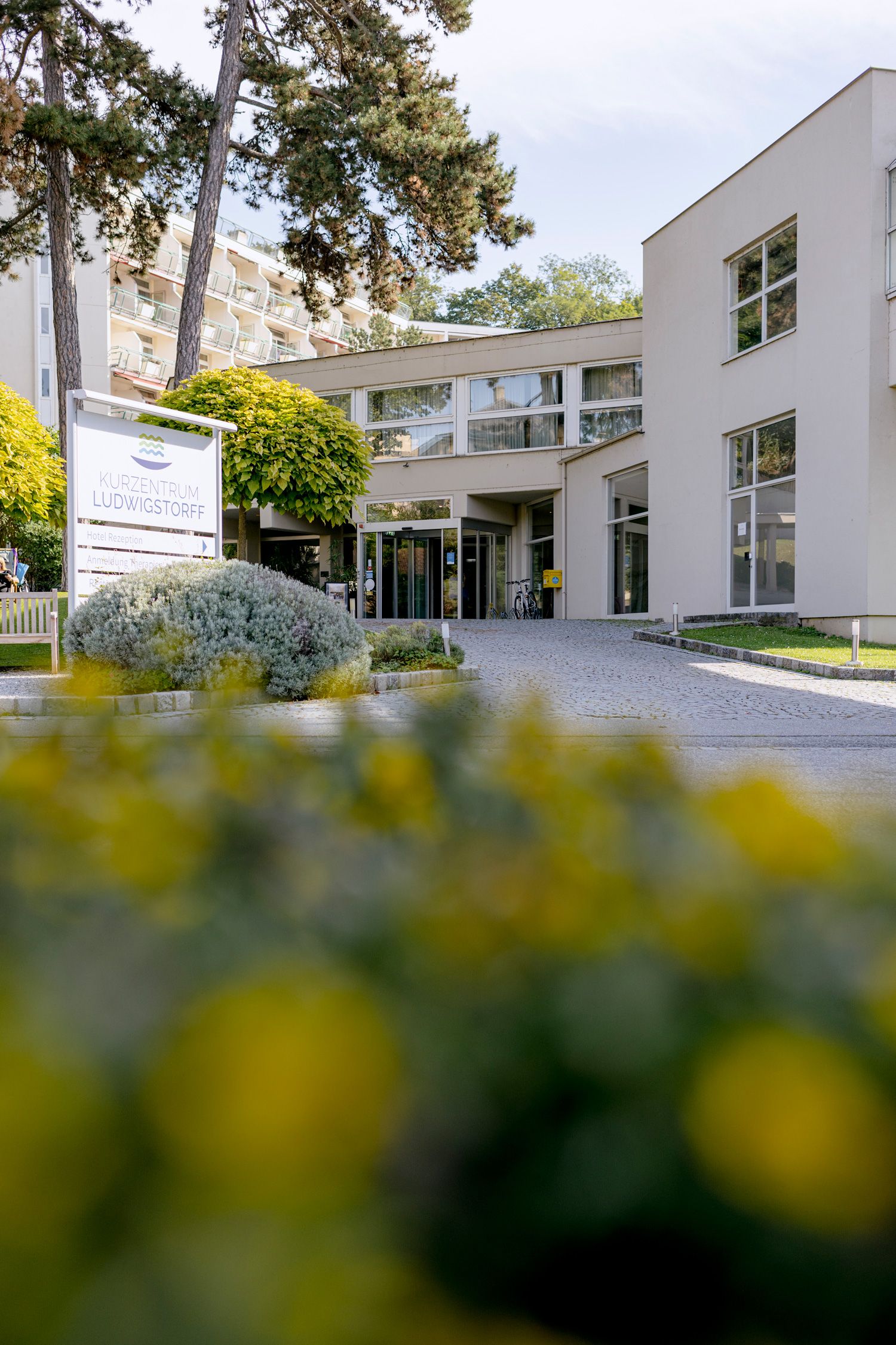 Vchod do kúpeľného centra Ludwigstorff 