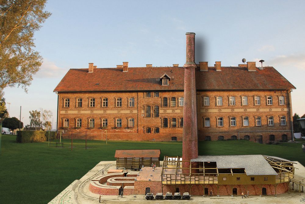 Tehelňa s modelom bývalej kruhovej pece
