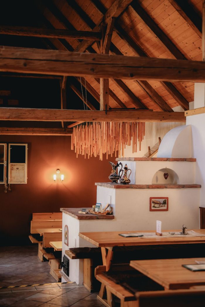 Kachľová pec v Viechi