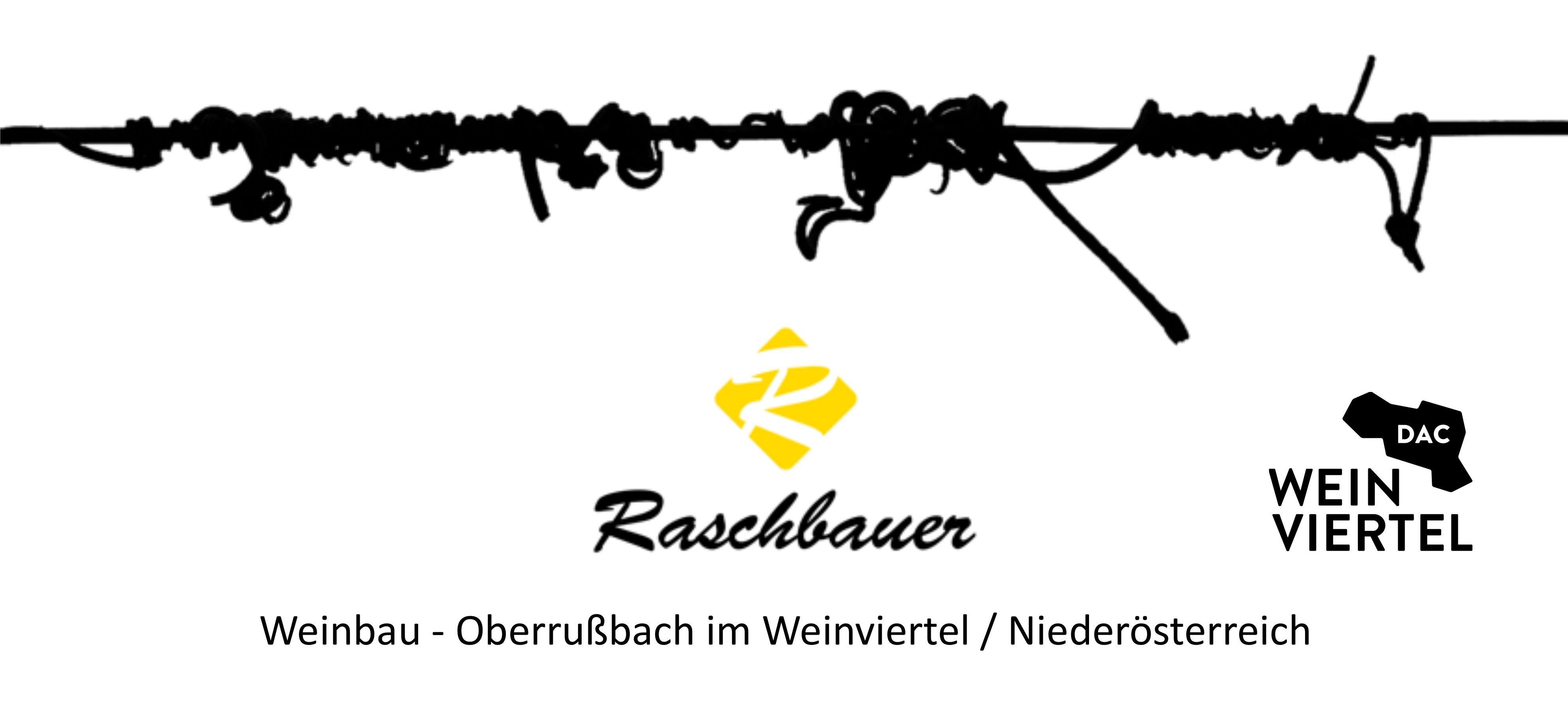 Logo spoločnosti Raschbauer Weinbau v dolnorakúskom Weinviertli.