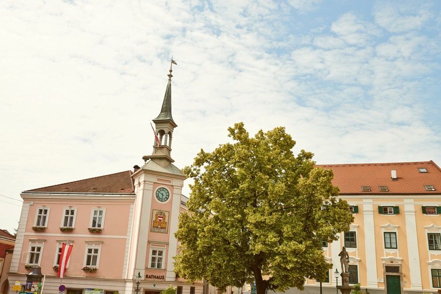 Hlavné námestie mesta Ybbs an der Donau