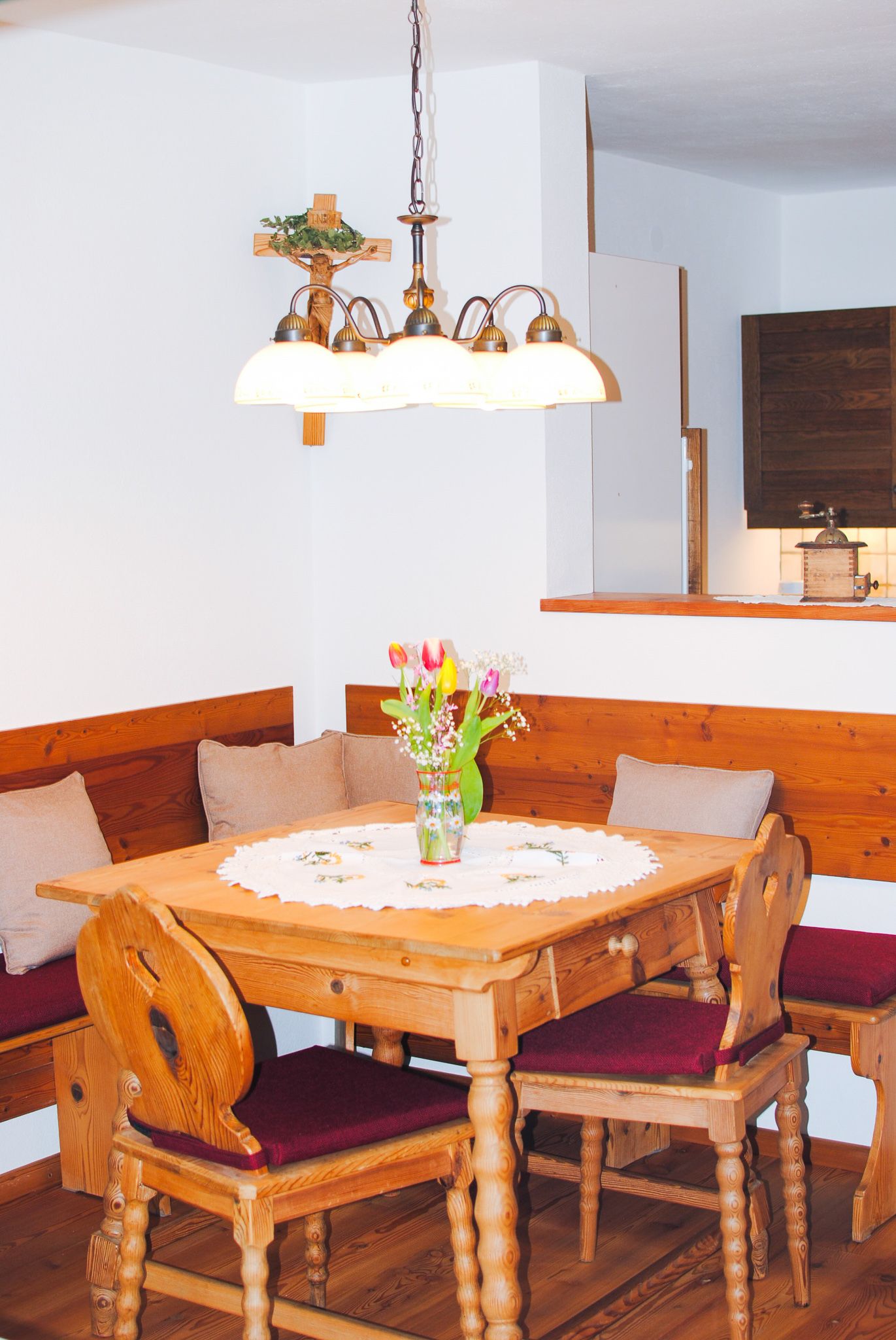 Dovolenkový dom Eva Deufl - Apartmán Gamsblick - Kuchyňa/obývacia izba