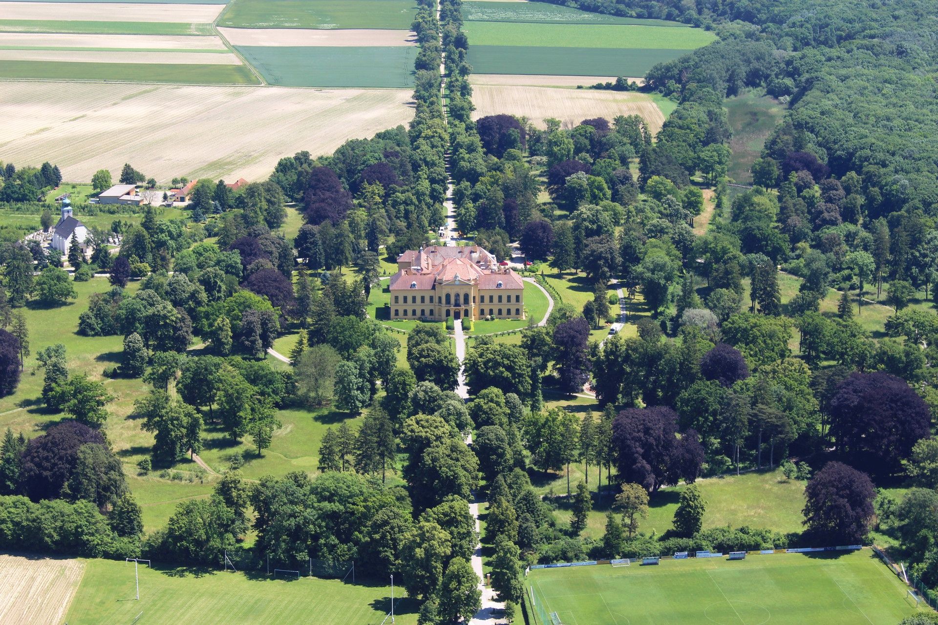 Prechádzka po Eckartsau, hrad Eckartsau