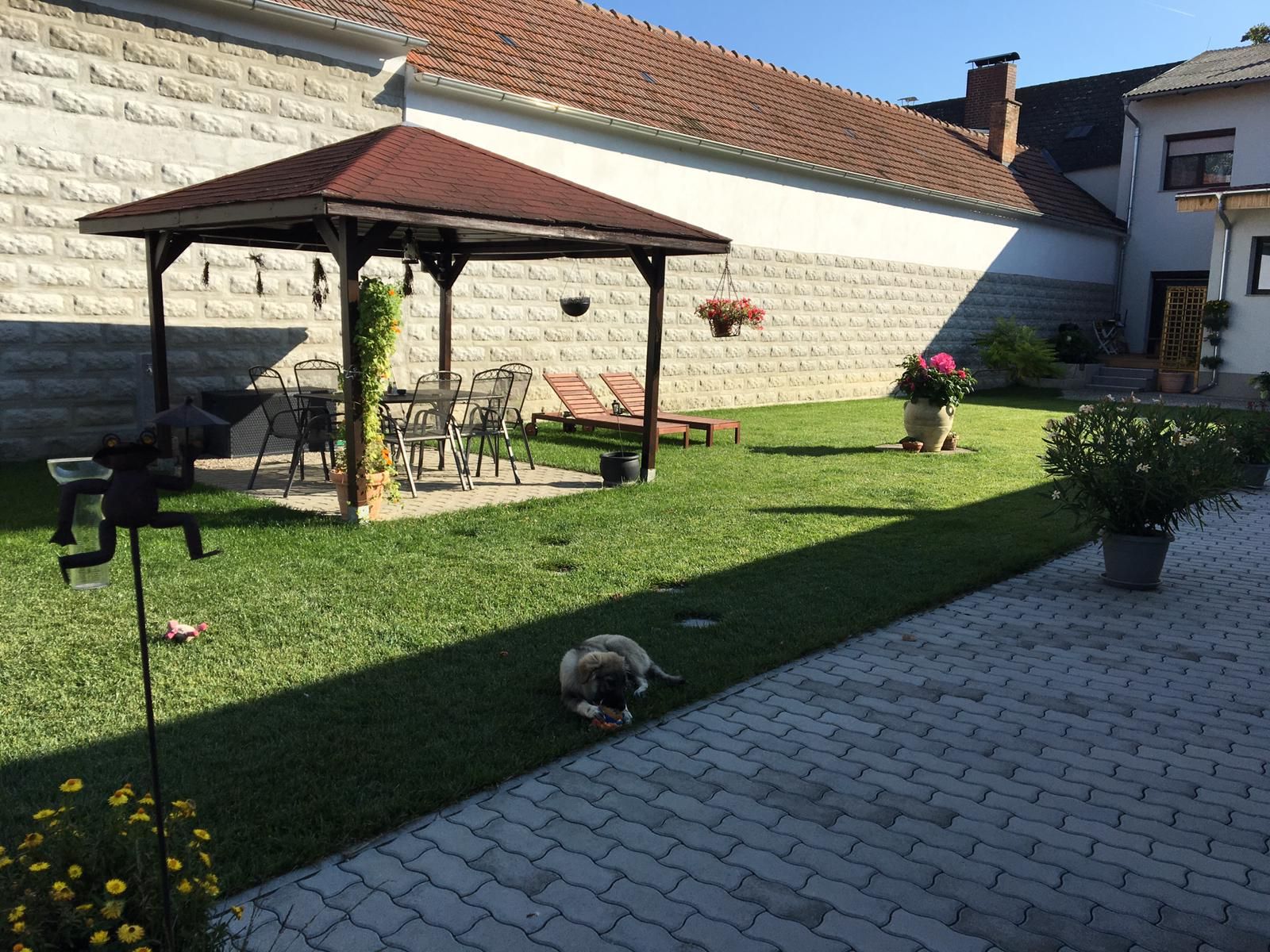 Útulný trávnik na opaľovanie