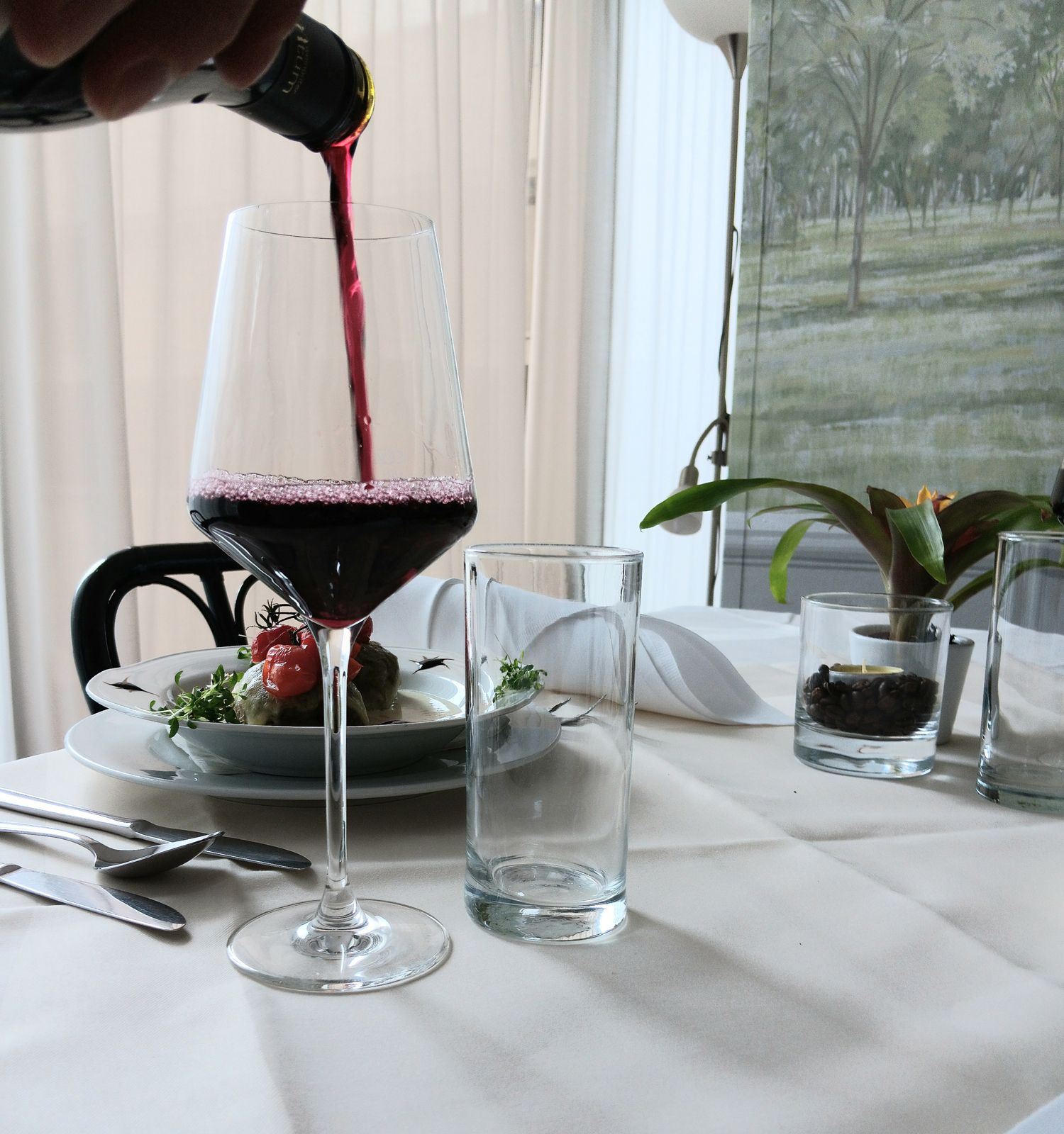 Gastronómia v kúpeľnom centre Ludwigstorff, víno 