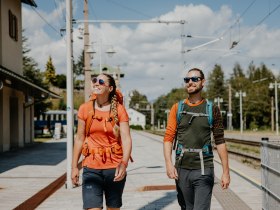 Ankunft am Bahnhof Semmering, &copy; Wiener Alpen in Nieder&ouml;sterreich - Semmering Rax