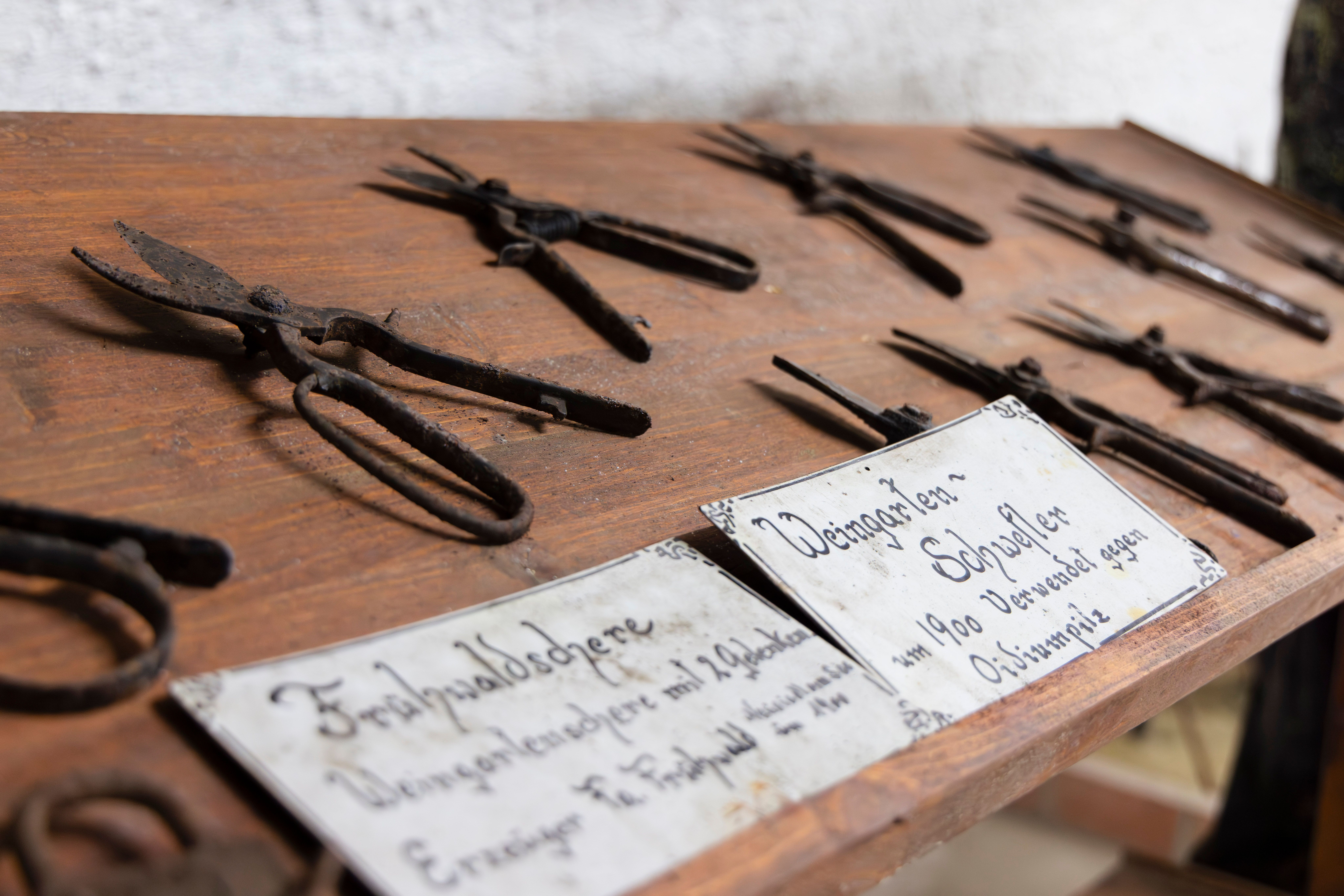 Historické vinohradnícke nožnice