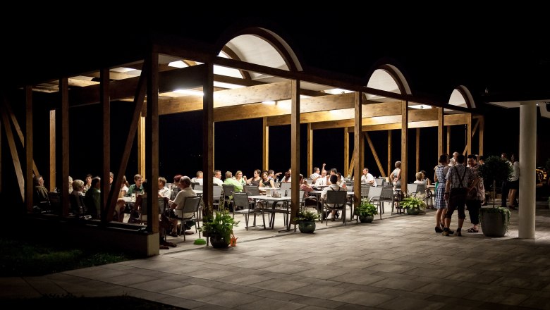 Covered terrace, &copy; Mostlandhof