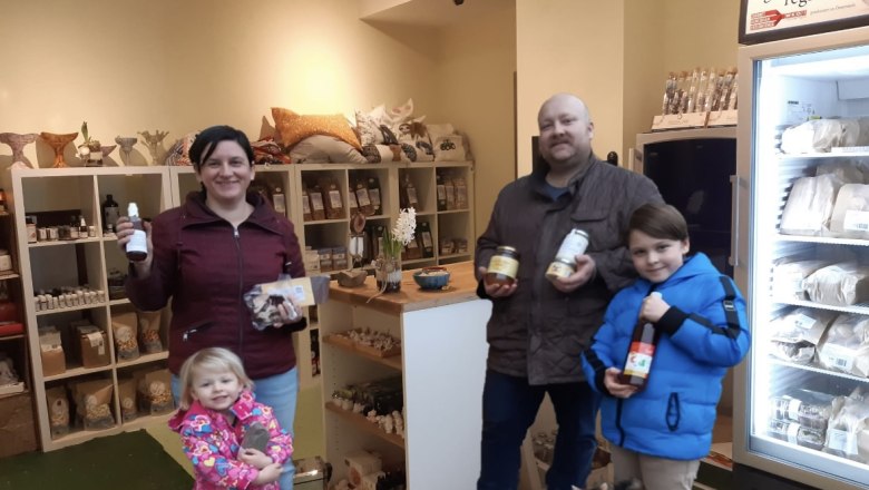 Our store, &copy; Familie Wesely