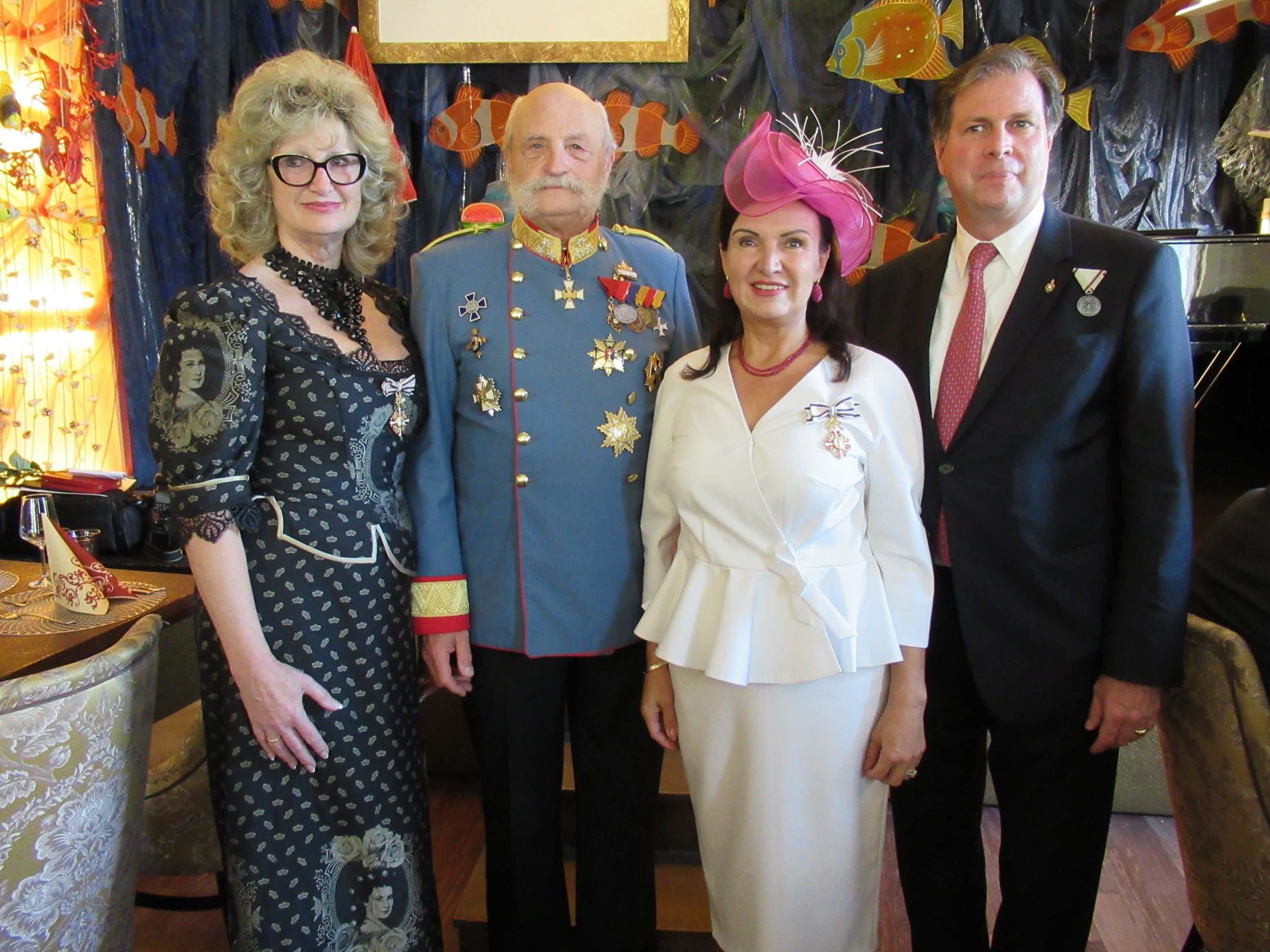 Rodina Jarešovcov s rodinou Habsburgovcov-Lothringenovcov