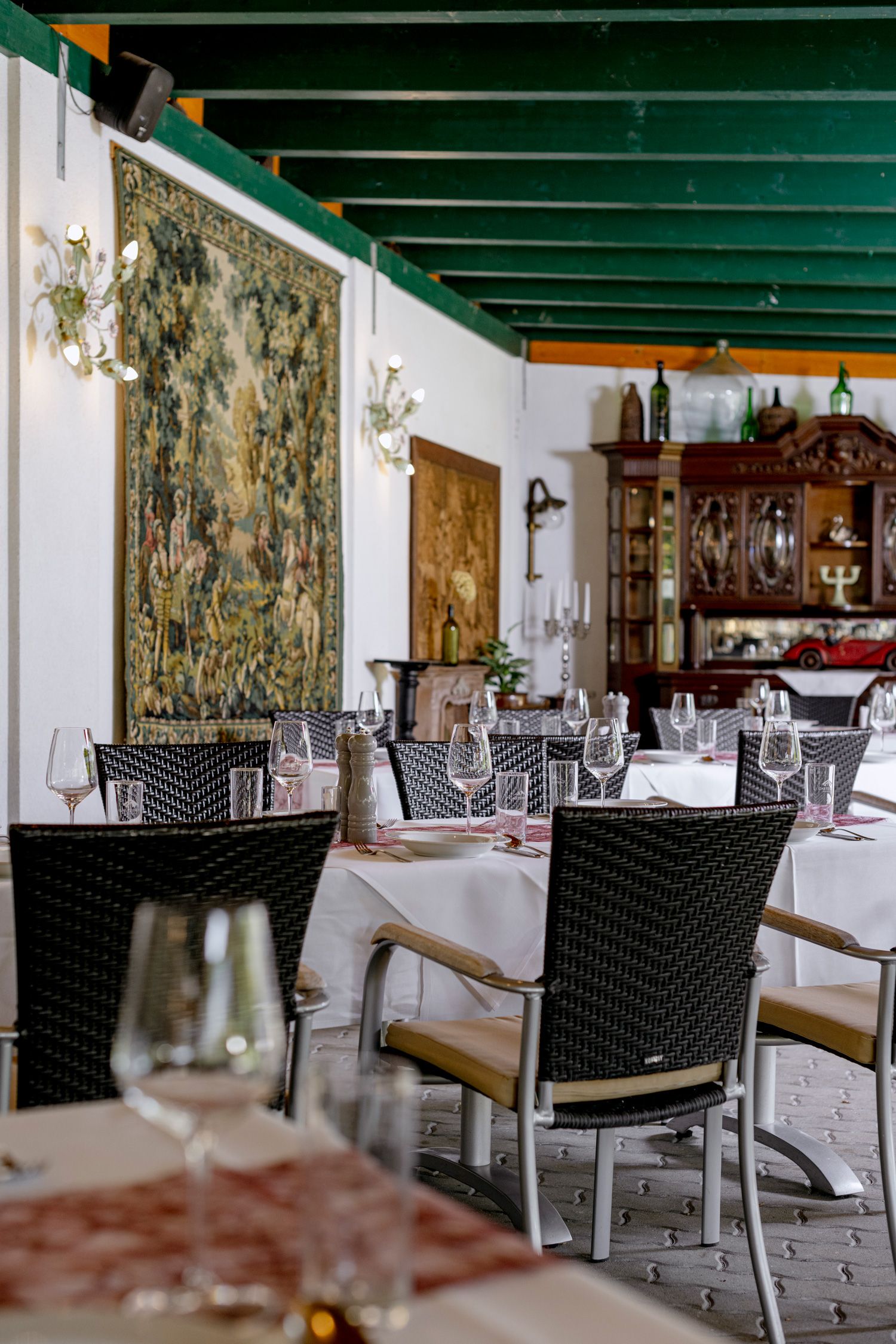 Gasthof Hoffmann, prestretý stôl 