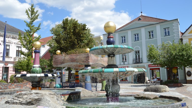 Hundertwasser fountain, &copy; Stadtgemeinde Zwettl