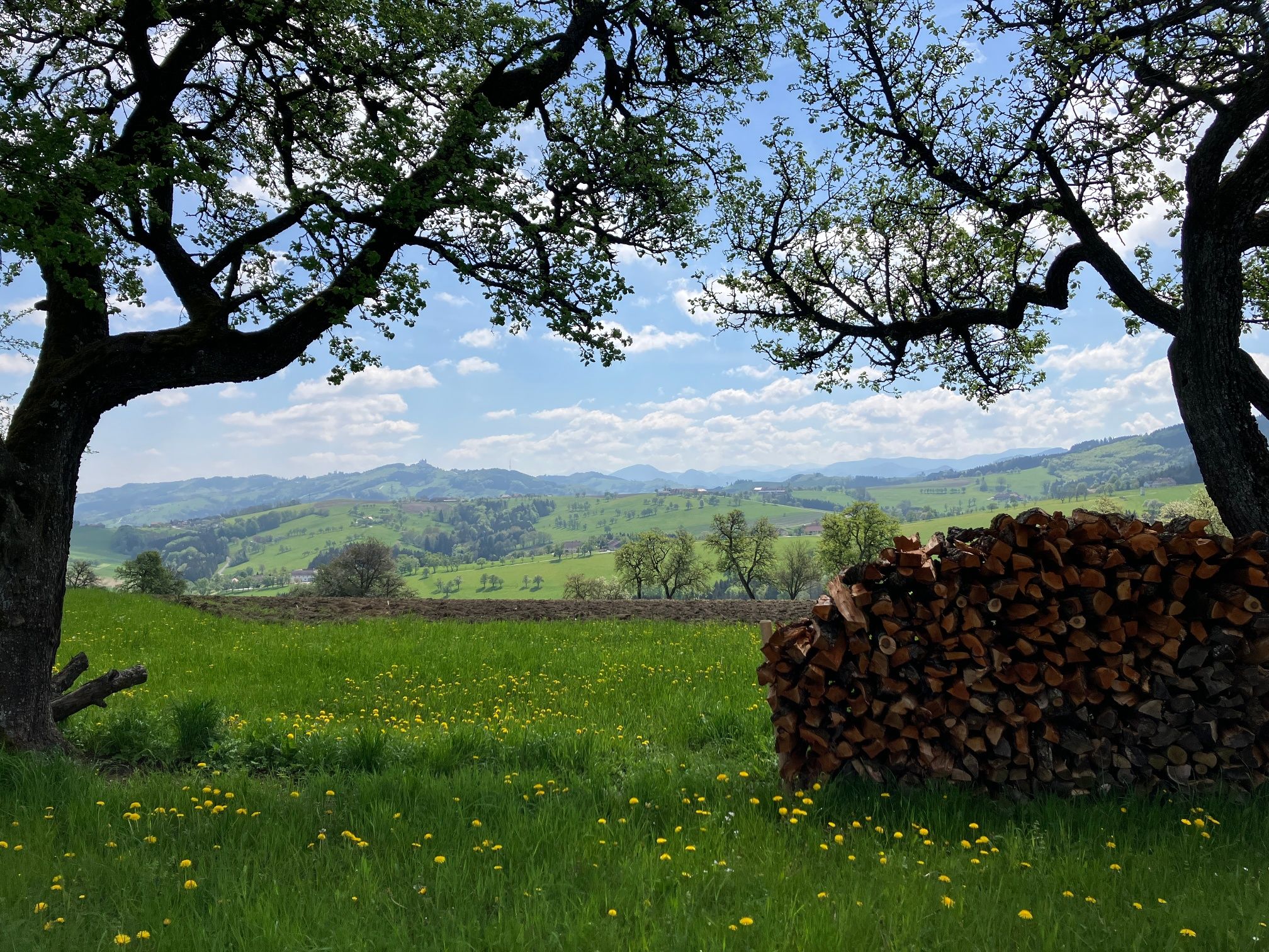 Pohľad na krajinu z Fröschlauweg