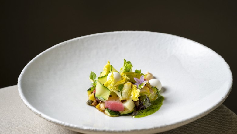 Exquisite food creation, © Landhaus Bacher