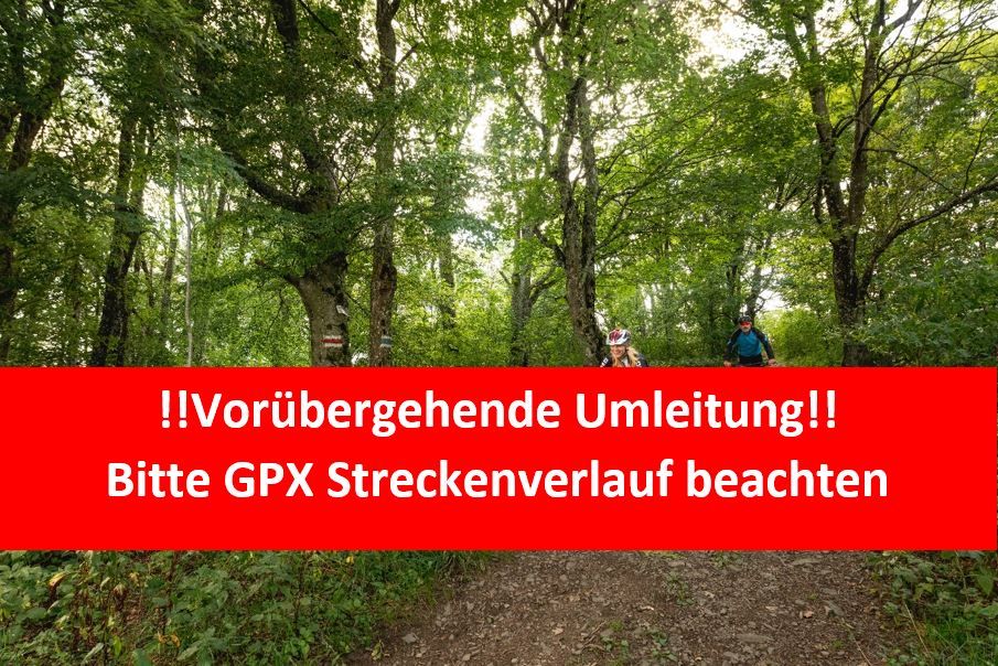 Dočasná obchádzka, upozornenie na GPX 
