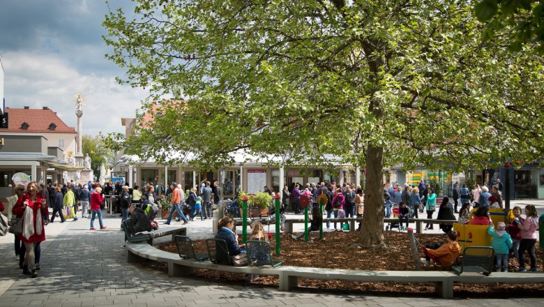 Marienmarkt z pohľadu z detského ihriska, © WNSKS