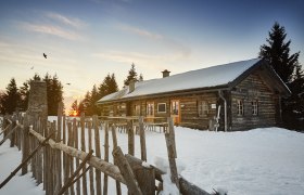 Západ slnka v zimnom stredisku Anna-Alm, © Niederösterreich-Werbung/Michael Liebert